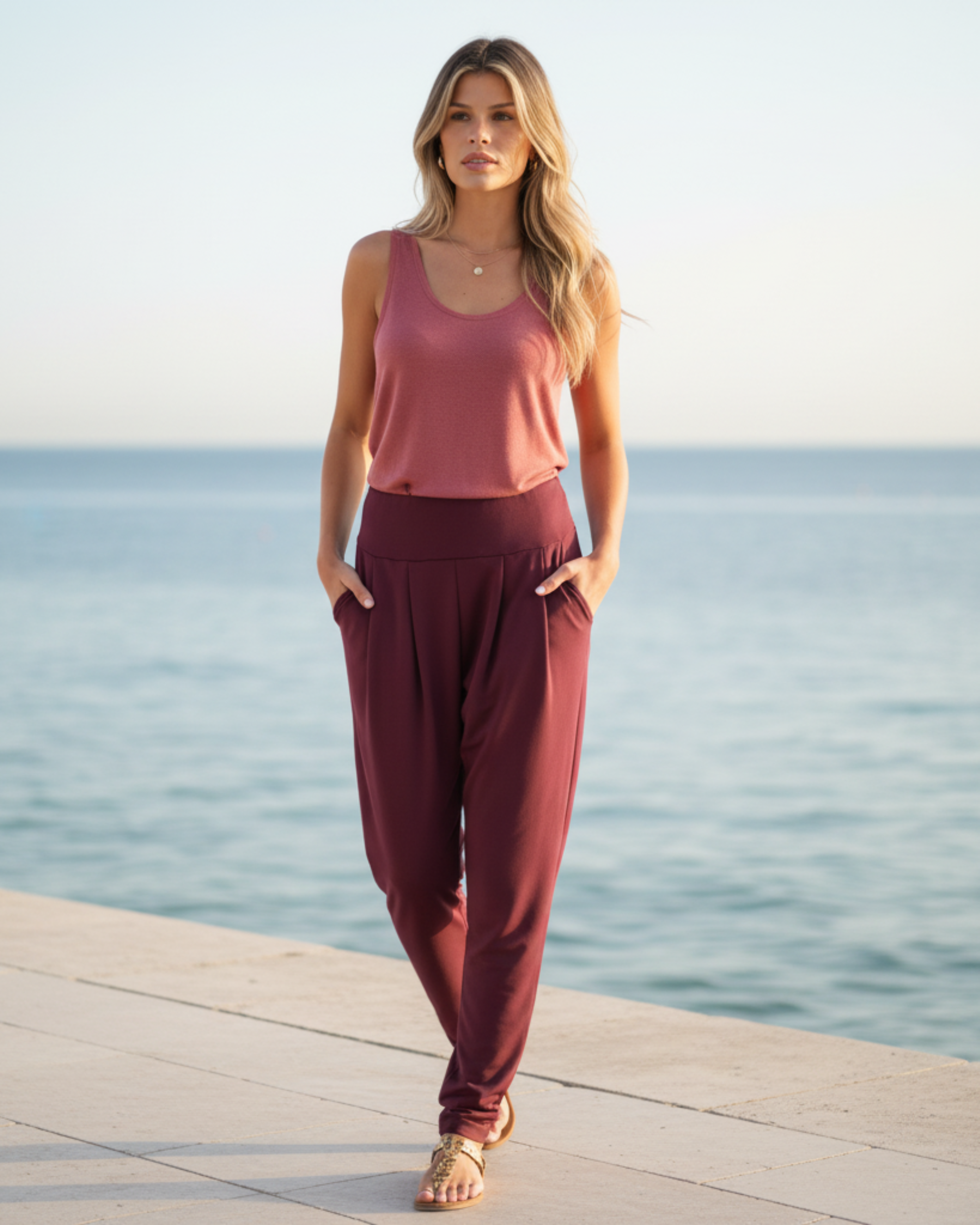 Pantalon Bage Bordeaux