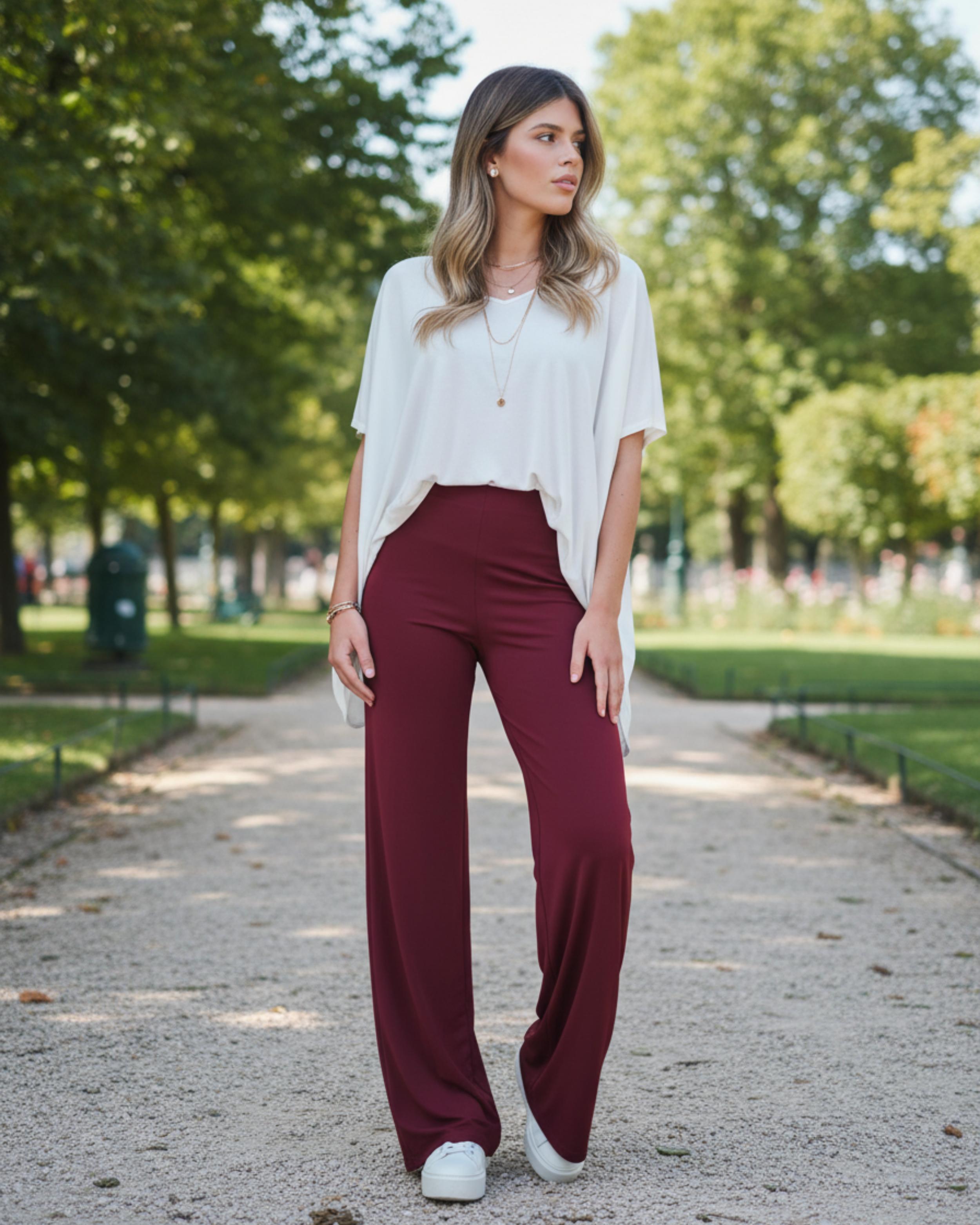 Pantalon Bordeaux